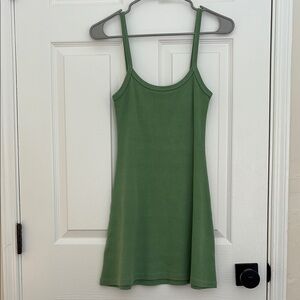 Los Angeles Apparel Heavy Rib Spaghetti Mini Dress